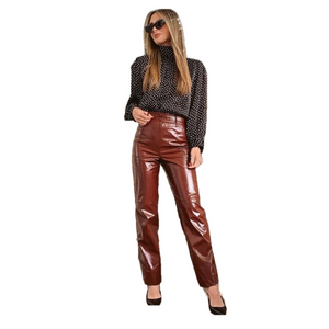 Aritzia Wilfred Funk Vegan Leather Straight Leg Pant 4